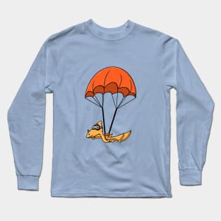 Parachuting Pterodactyl Long Sleeve T-Shirt